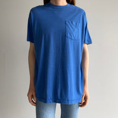 1980s FOTL Dodger Blue Selvedge Pocket T-Shirt