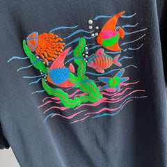 1980s Neon Fish Cotton T-Shirt