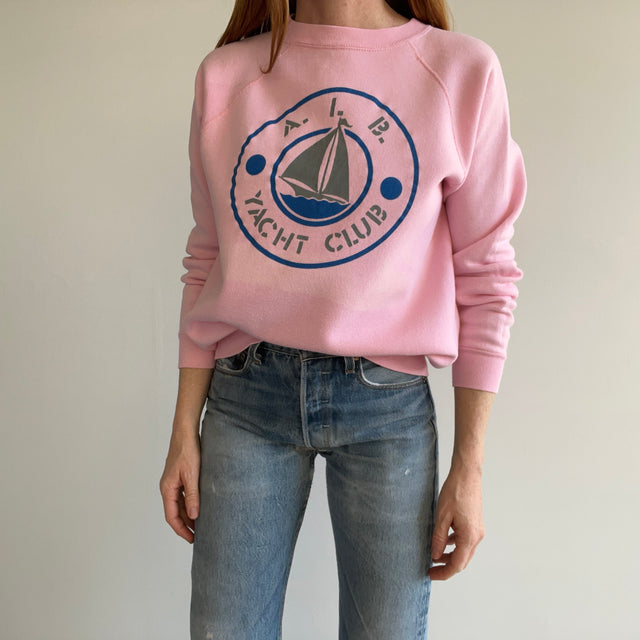 1980s A. I. B. Yacht Club Sun Faded Sweatshirt