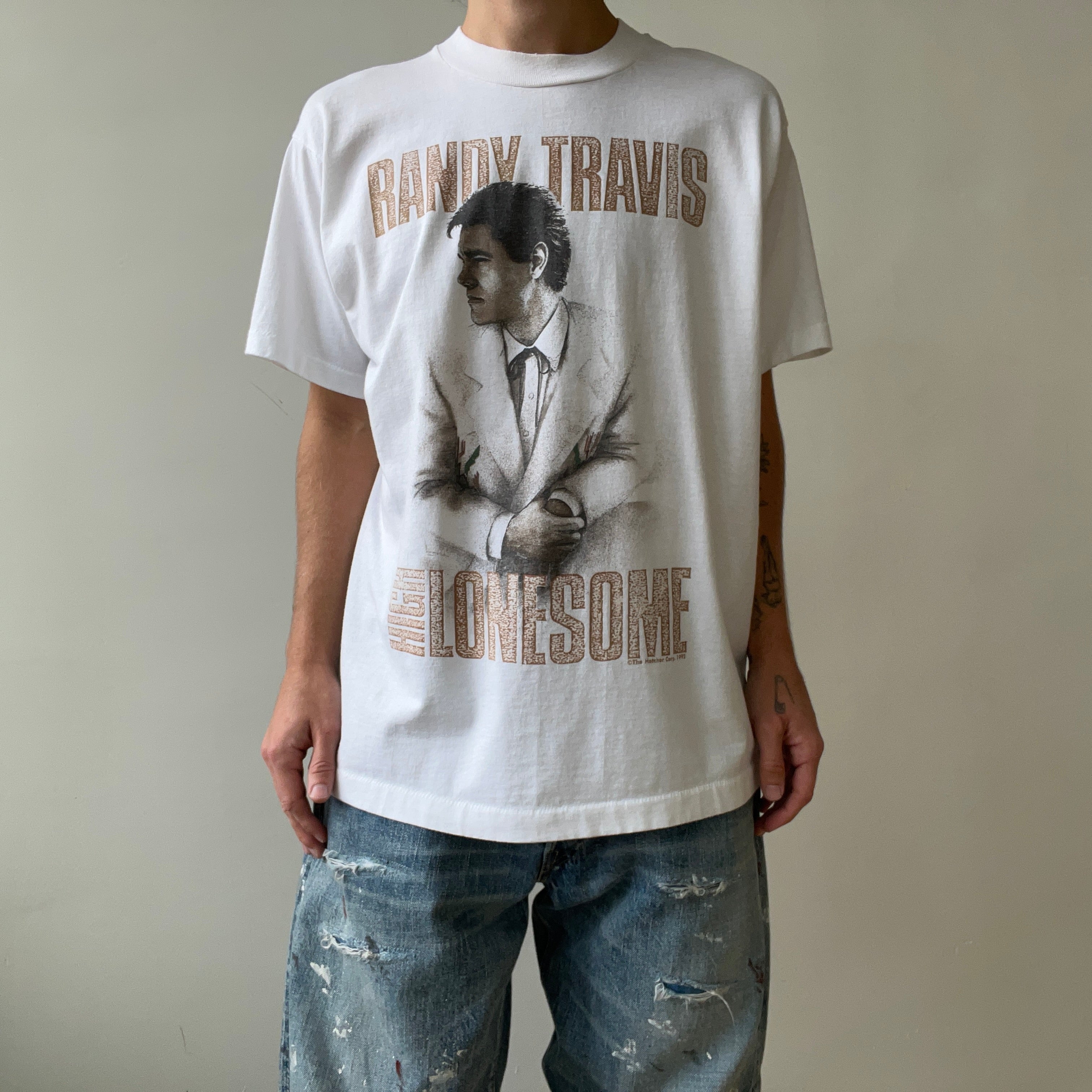1992 Randy Travis Country Music High Lonesome T Shirt