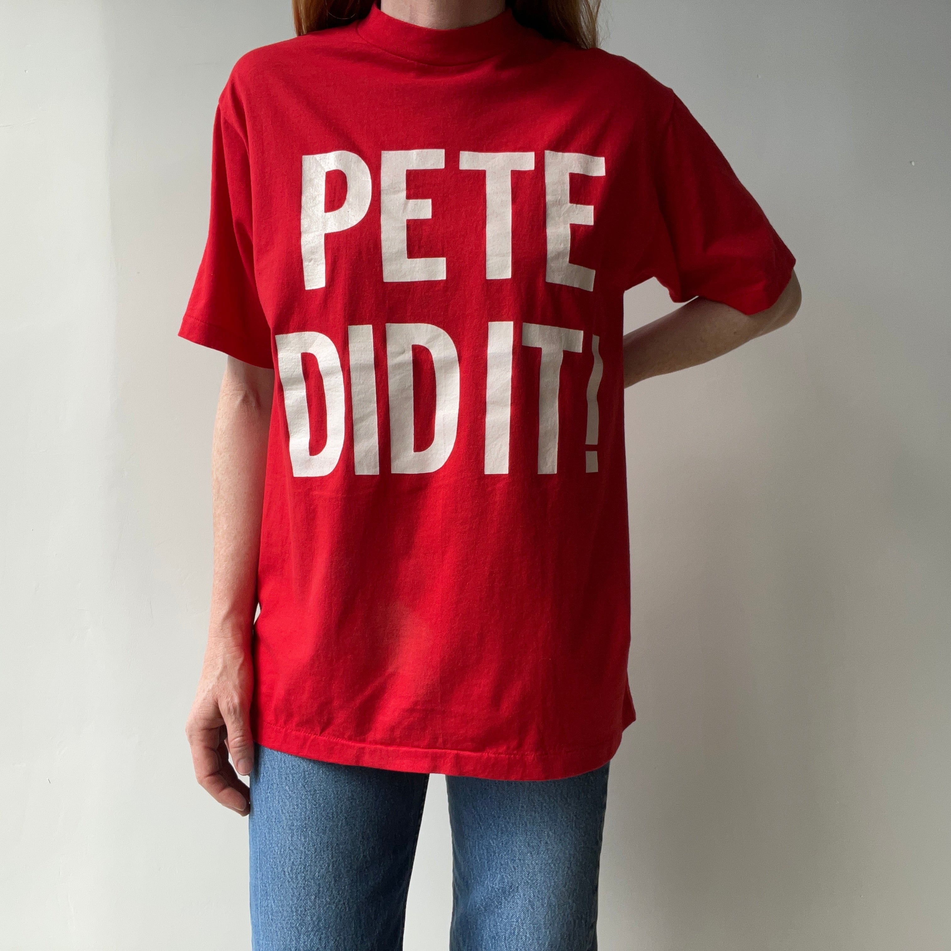 1970/80s Pete Did It T-Shirt by Wolf