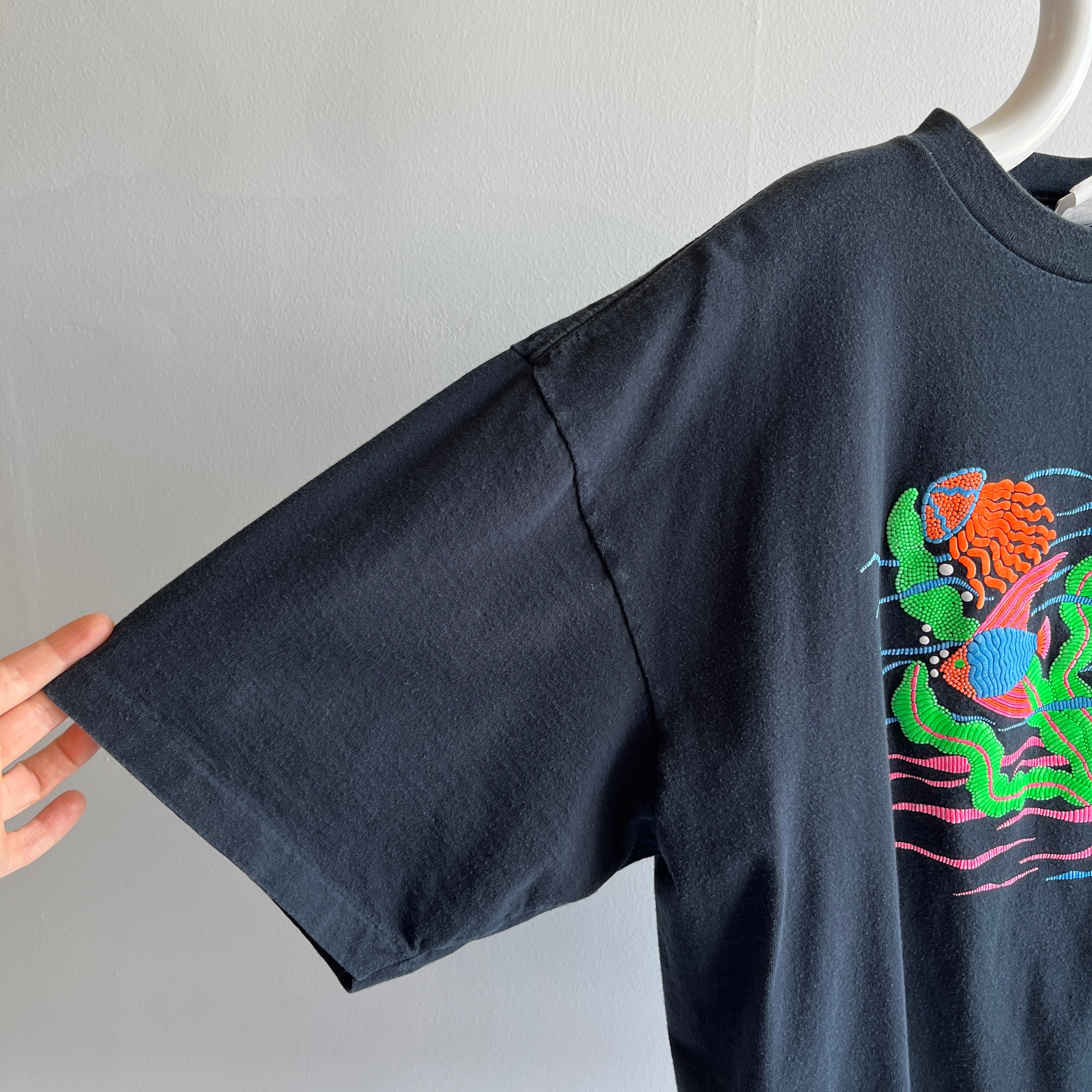1980s Neon Fish Cotton T-Shirt