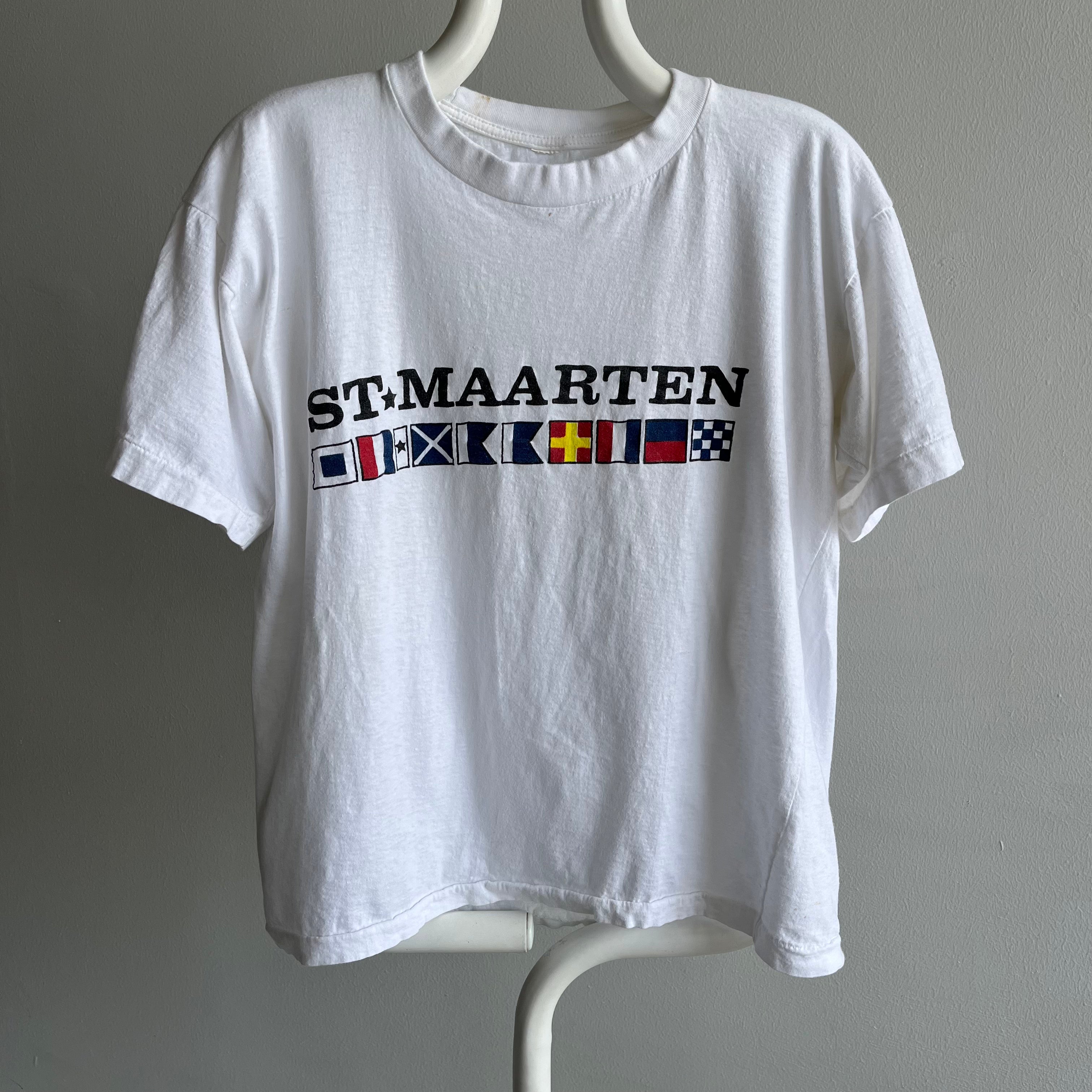 1990s St. Maarten Slouchy Cotton T-Shirt