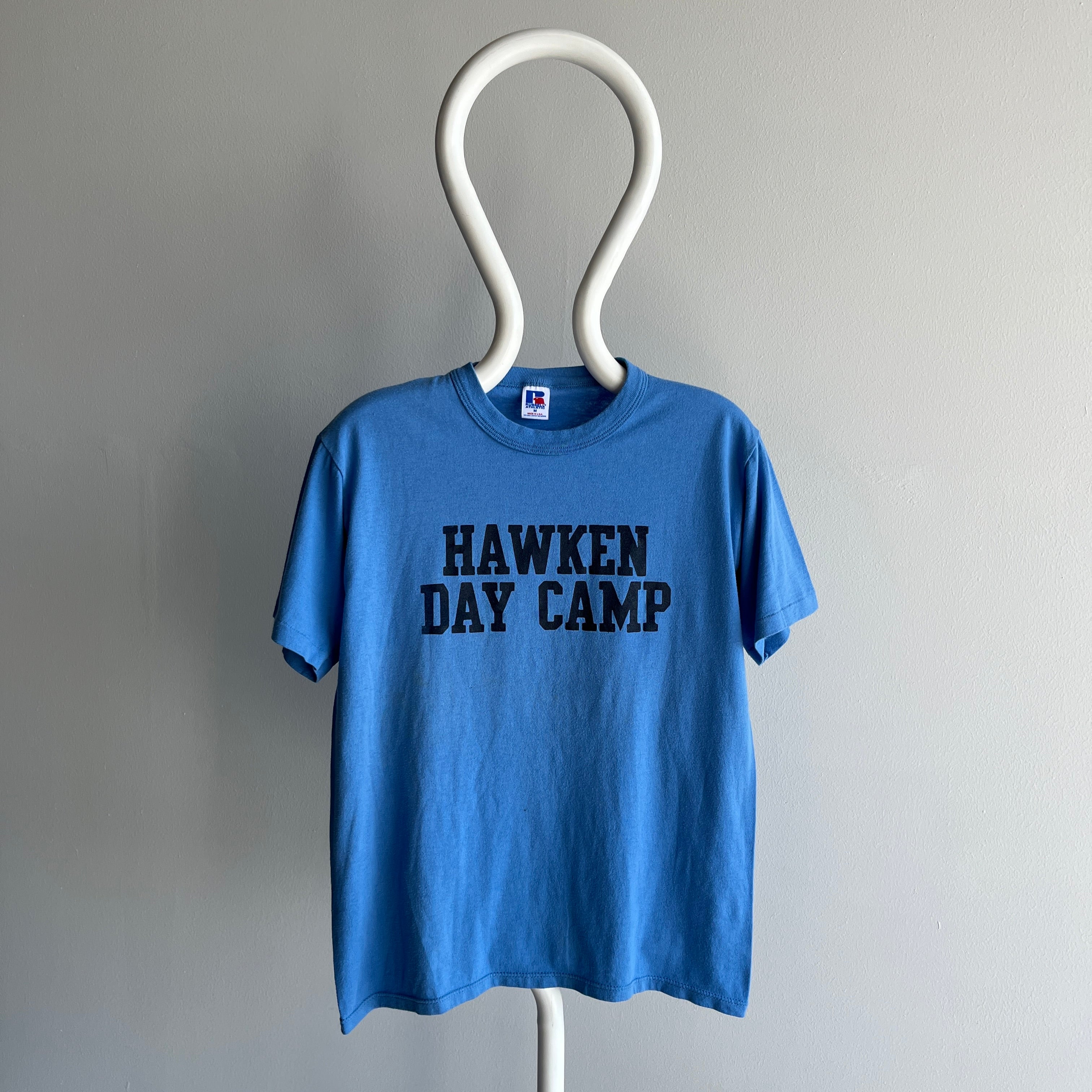 1980/90s Hawken Day Camp Rolled Neck Russell Brand T-Shirt