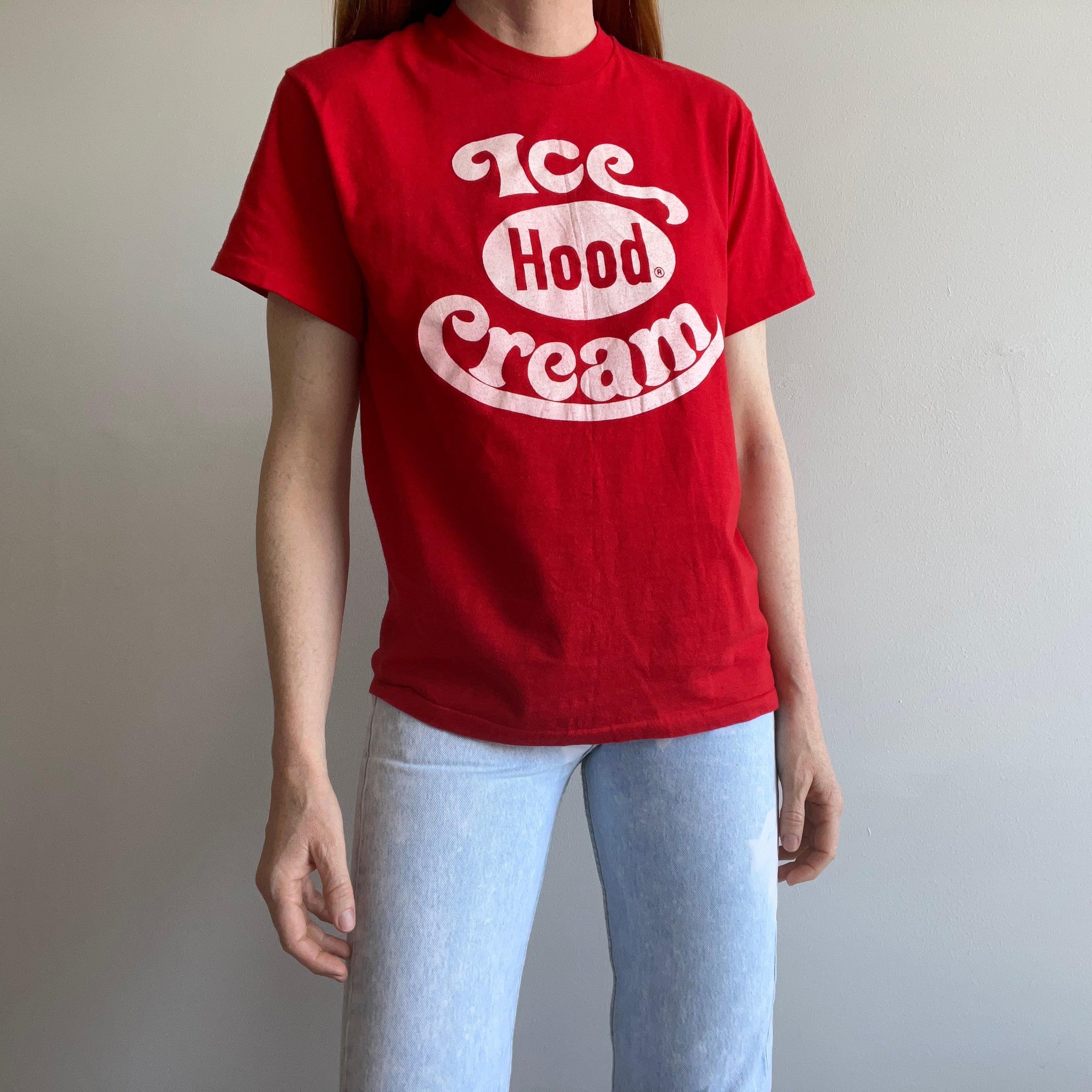 1970/80s Hood Ice Cream Front and Back T-Shirt - So Classic