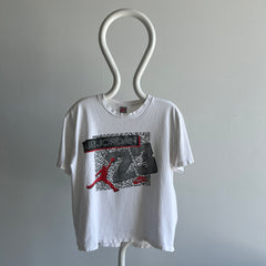 1990s (Early) USA Made Nike Air Jordan Perfectly Worn T-Shirt - Highly Collectible