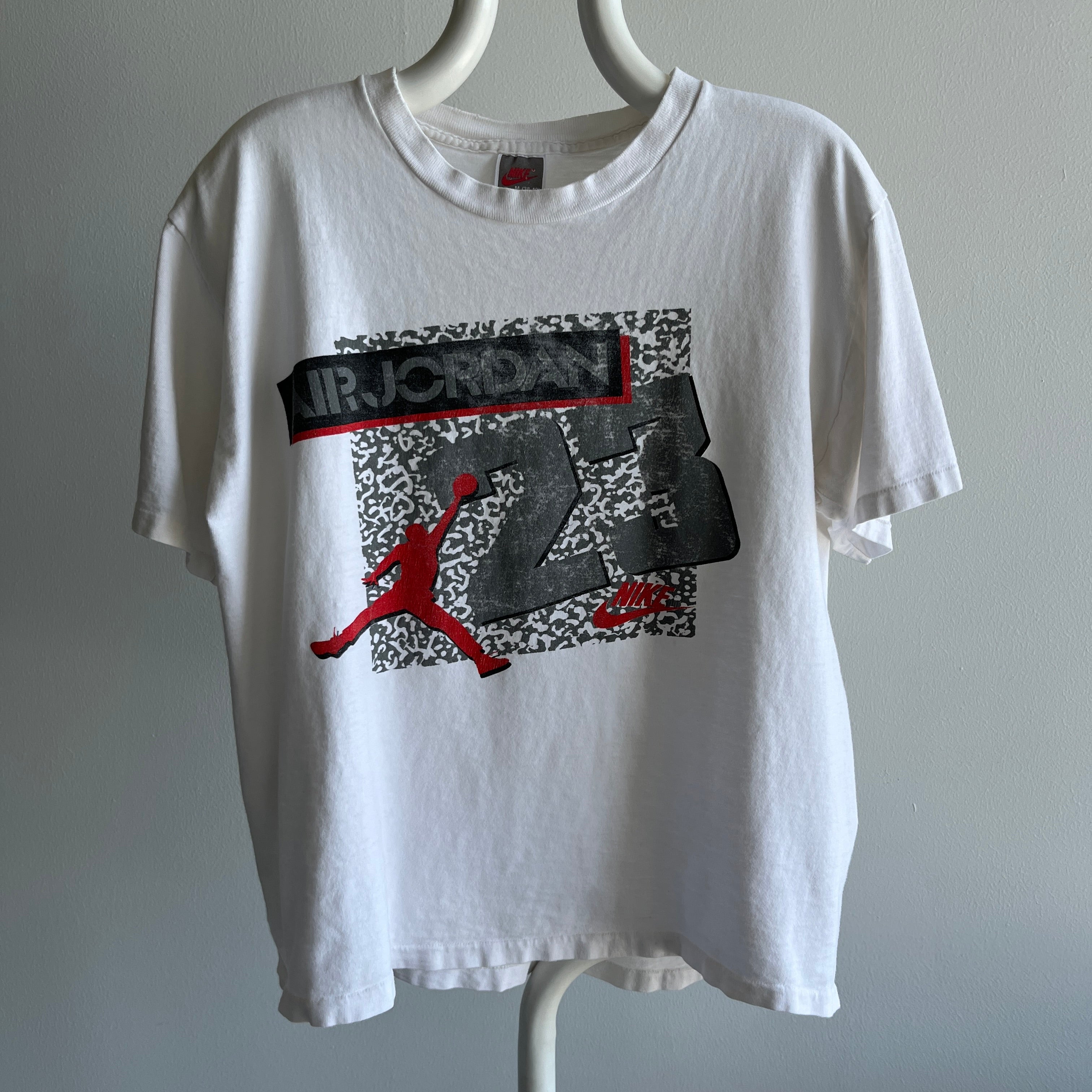1990s (Early) USA Made Nike Air Jordan Perfectly Worn T-Shirt - Highly Collectible