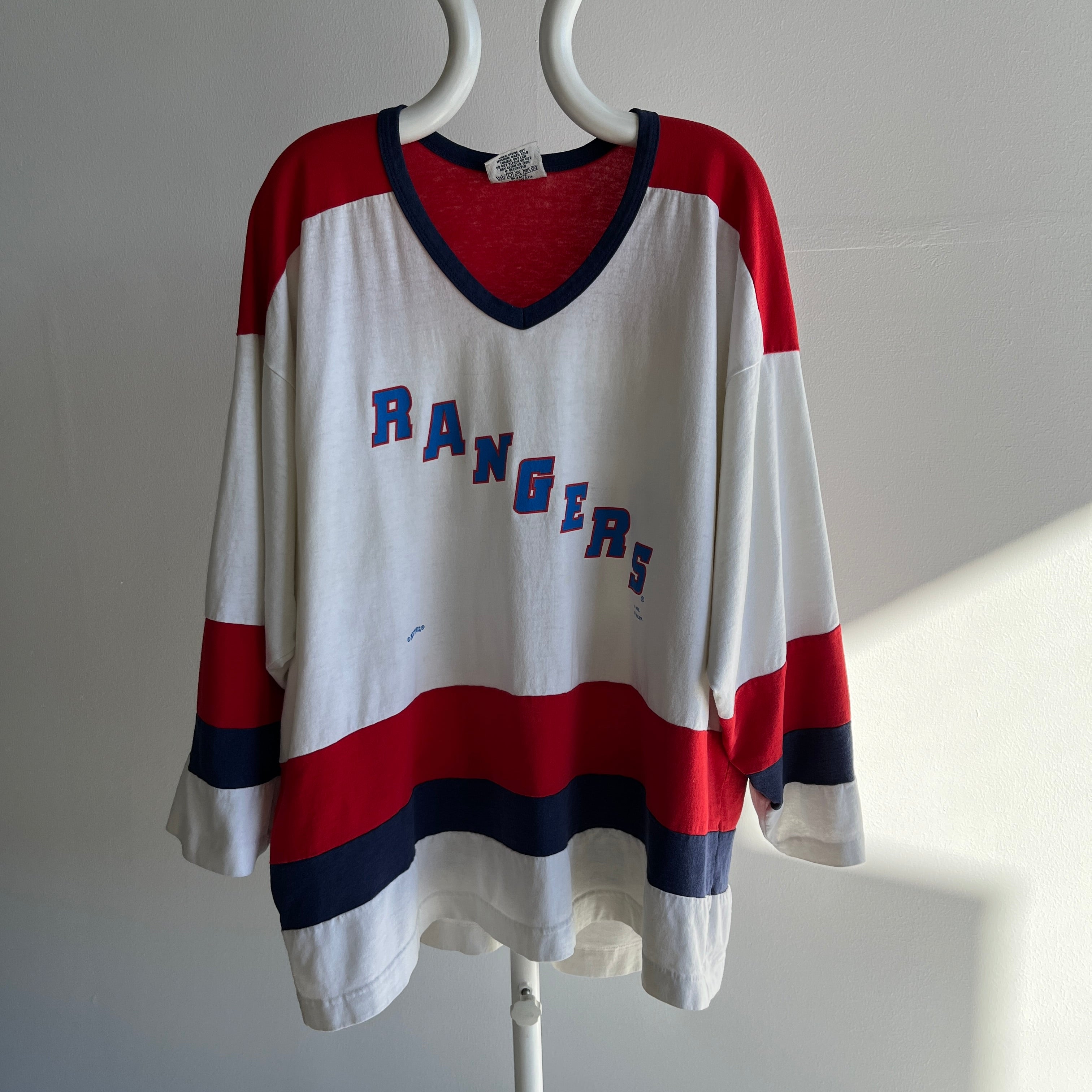 1990s Mike Richter NHL Rangers Hockey Jersey/T-Shirt