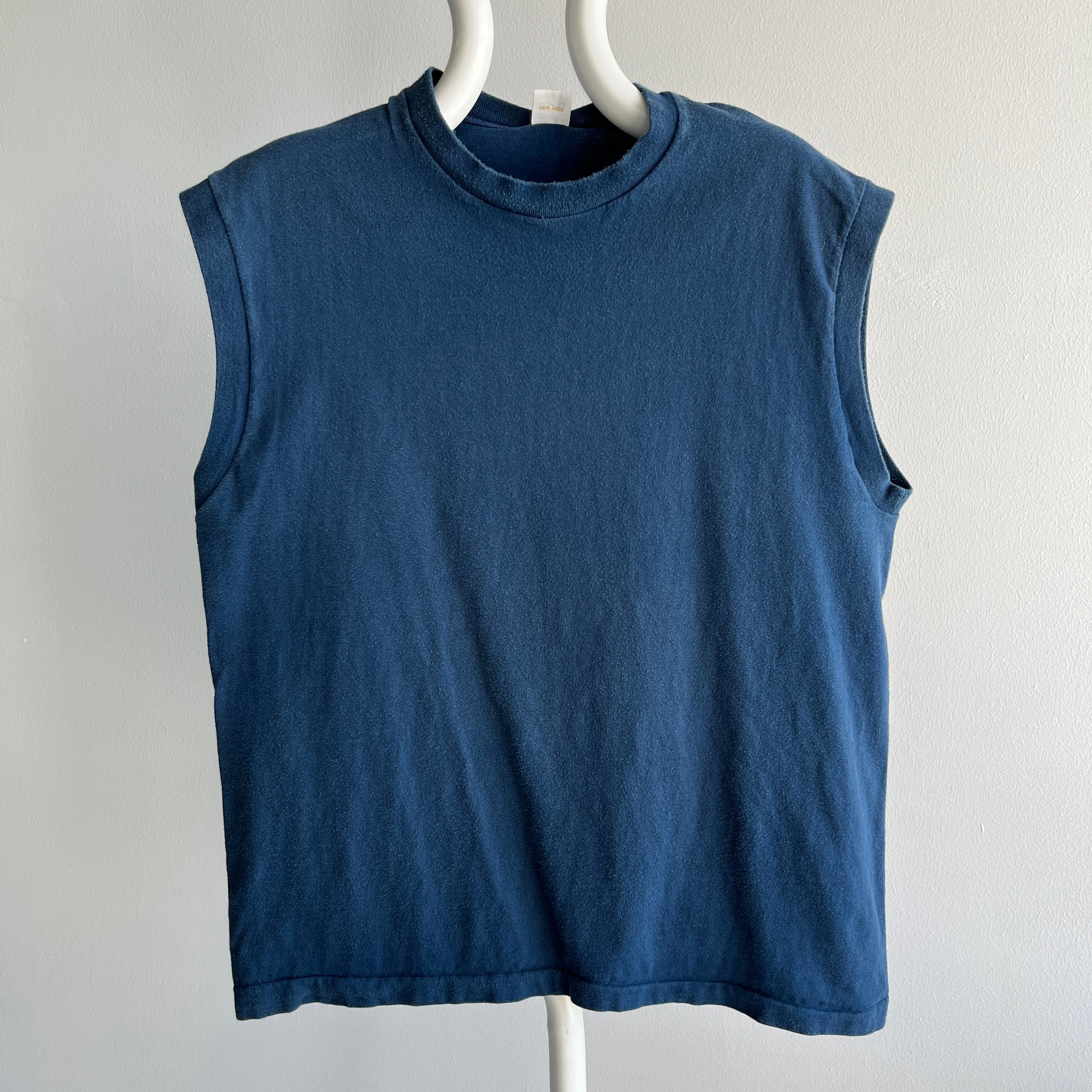 1980s Medium Weight Cotton Muscle Tank Top