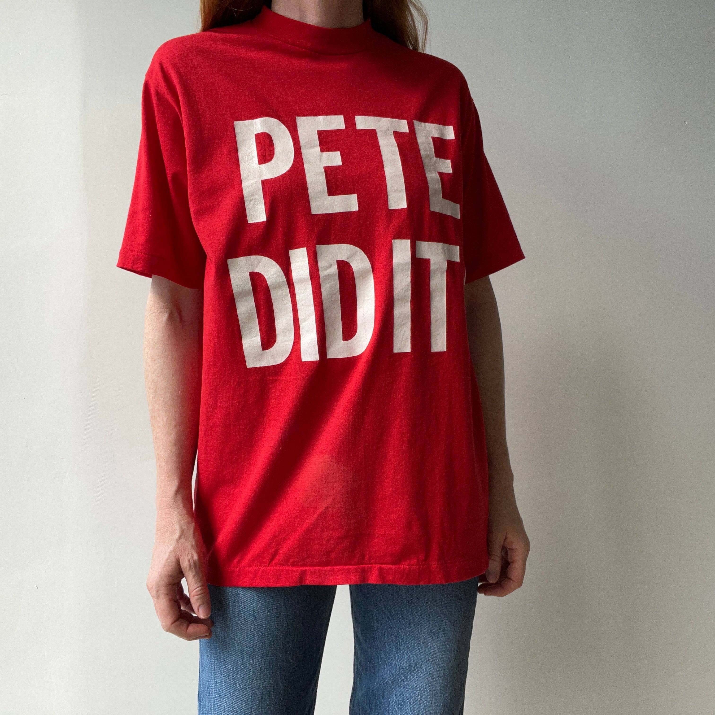 1970/80s Pete Did It T-Shirt by Wolf