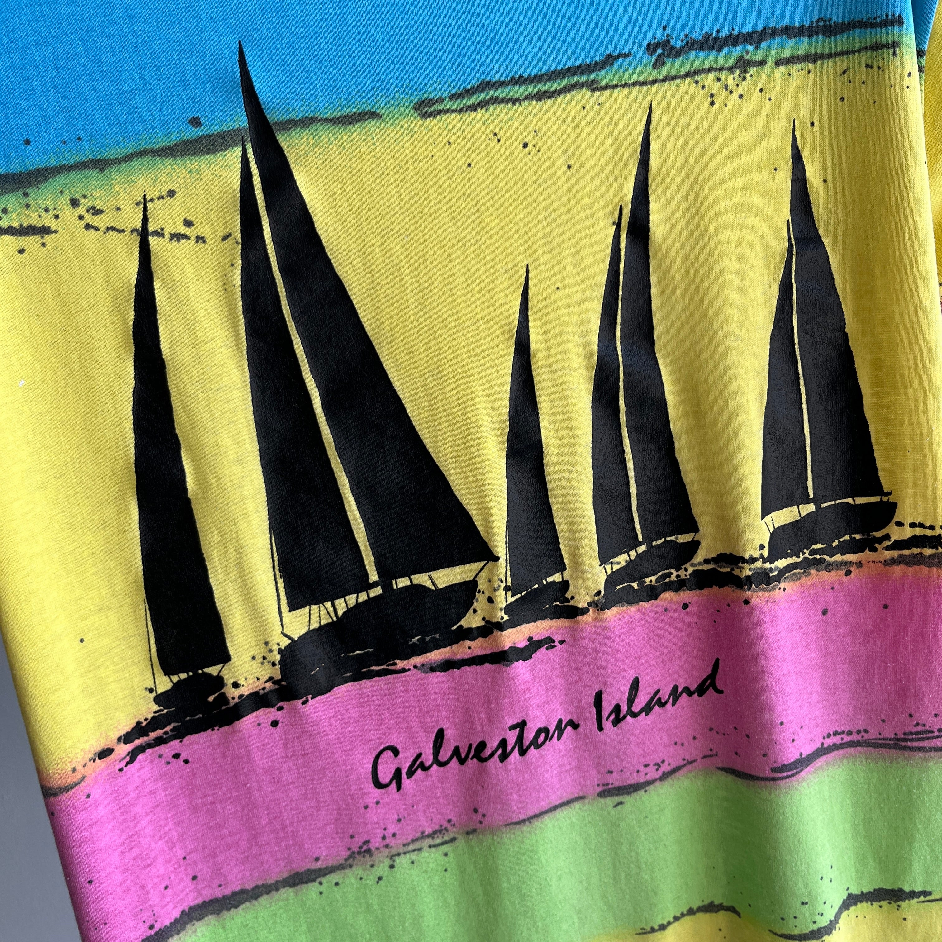 1980s Galveston Island Fantastic Tourist T-Shirt