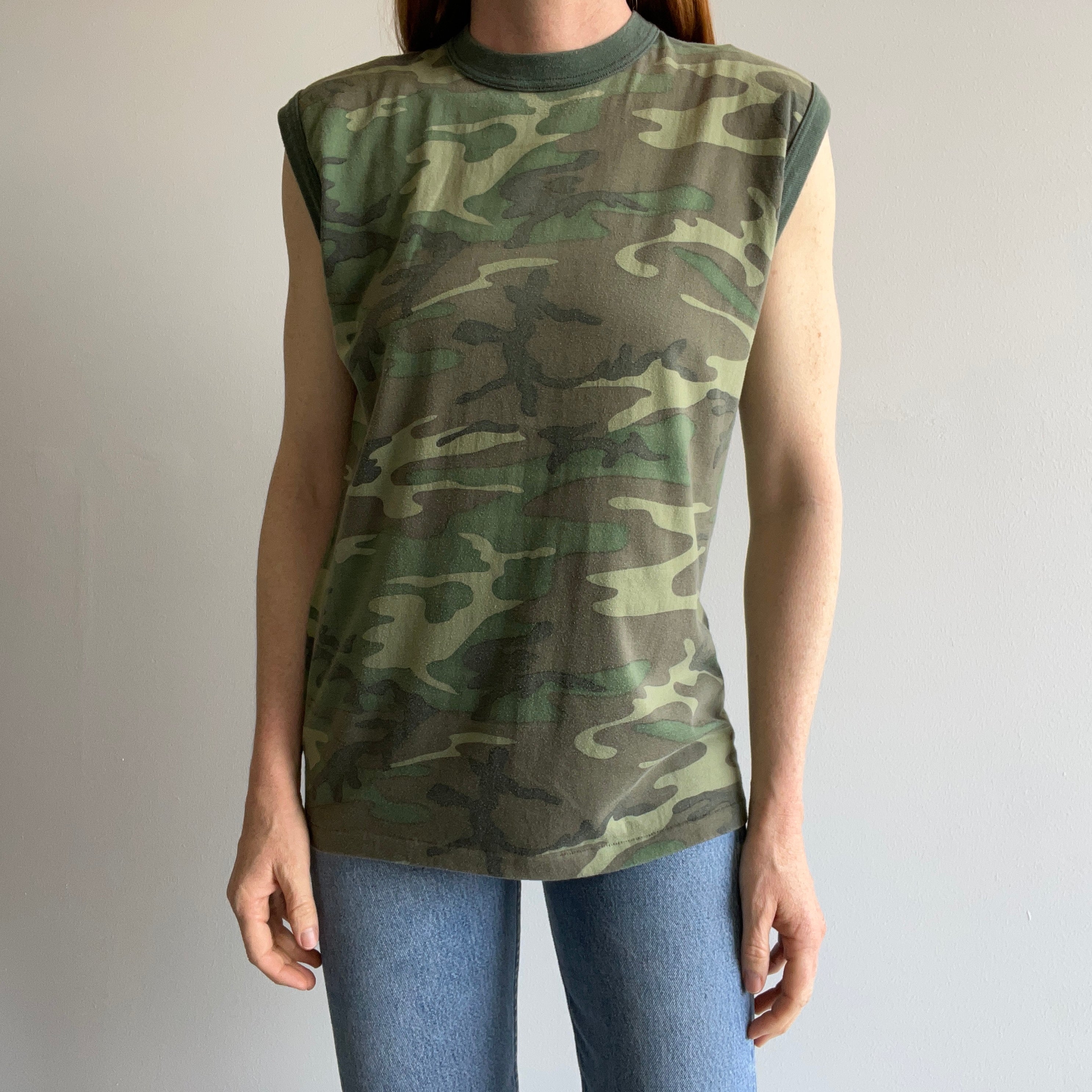 1980s Rothco Camo Muscle Tank