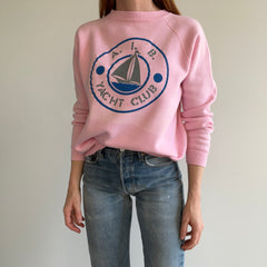 1980s A. I. B. Yacht Club Sun Faded Sweatshirt