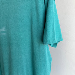 1990s Sun Faded and Pinstriped Cotton T-Shirt
