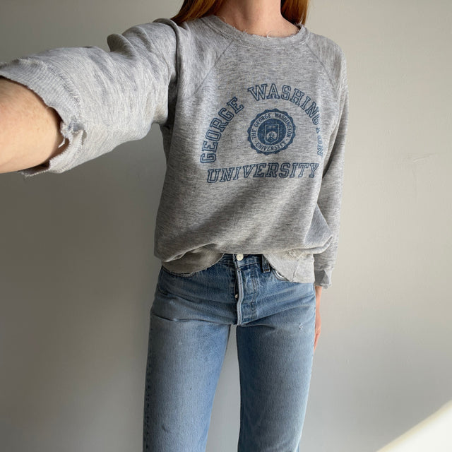 1970s Champion Brand Magnificent Tattered Torn and Worn (but no stains) Champion Brand Sweatshirt