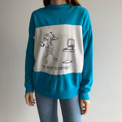 1996 Hit Any Key To Continue Color Block Sweatshirt