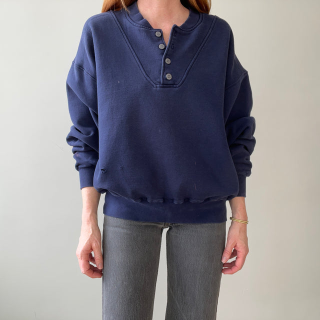 00s Heavy Weight Blank Black Sweatshirt par FOTL - Structuré