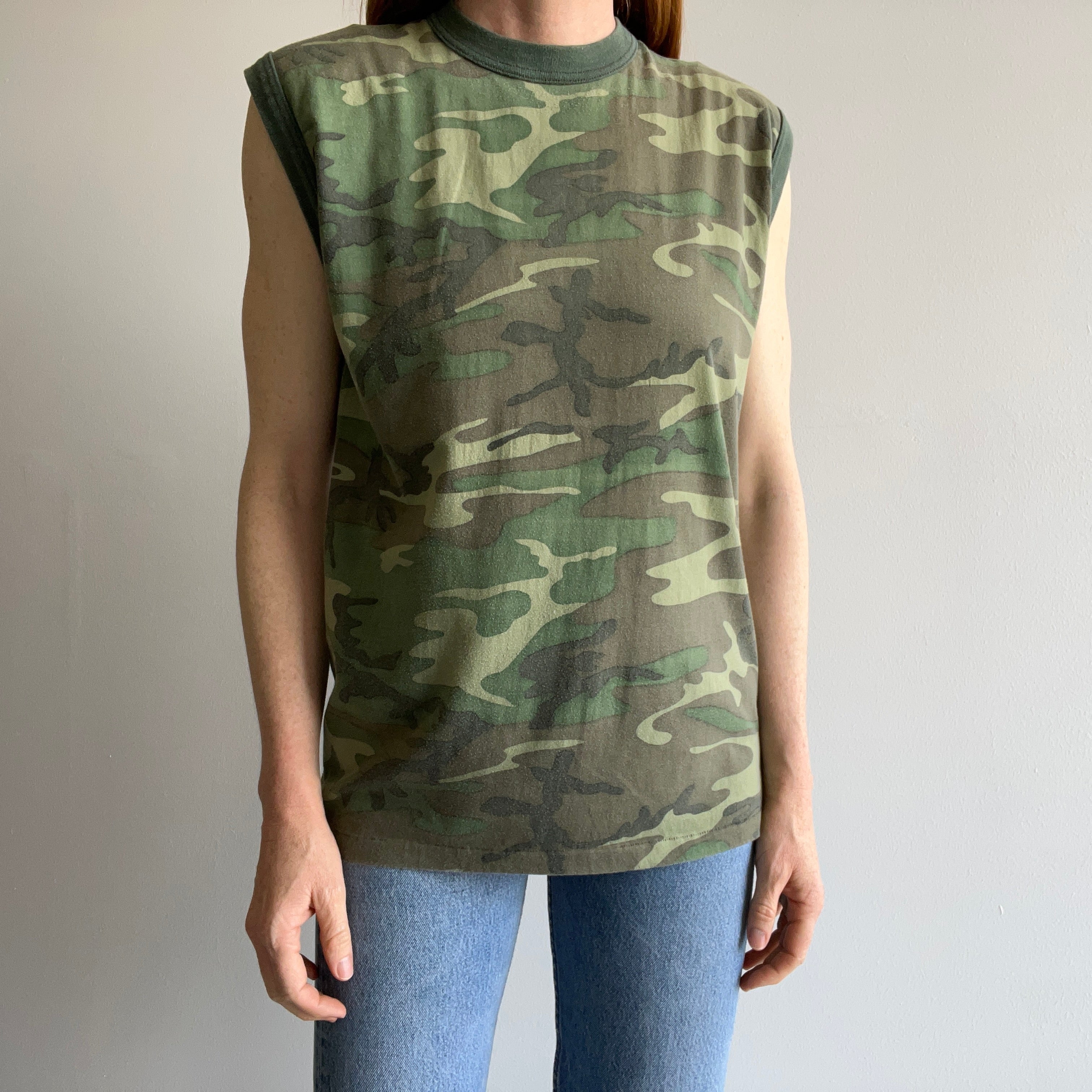 1980s Rothco Camo Muscle Tank