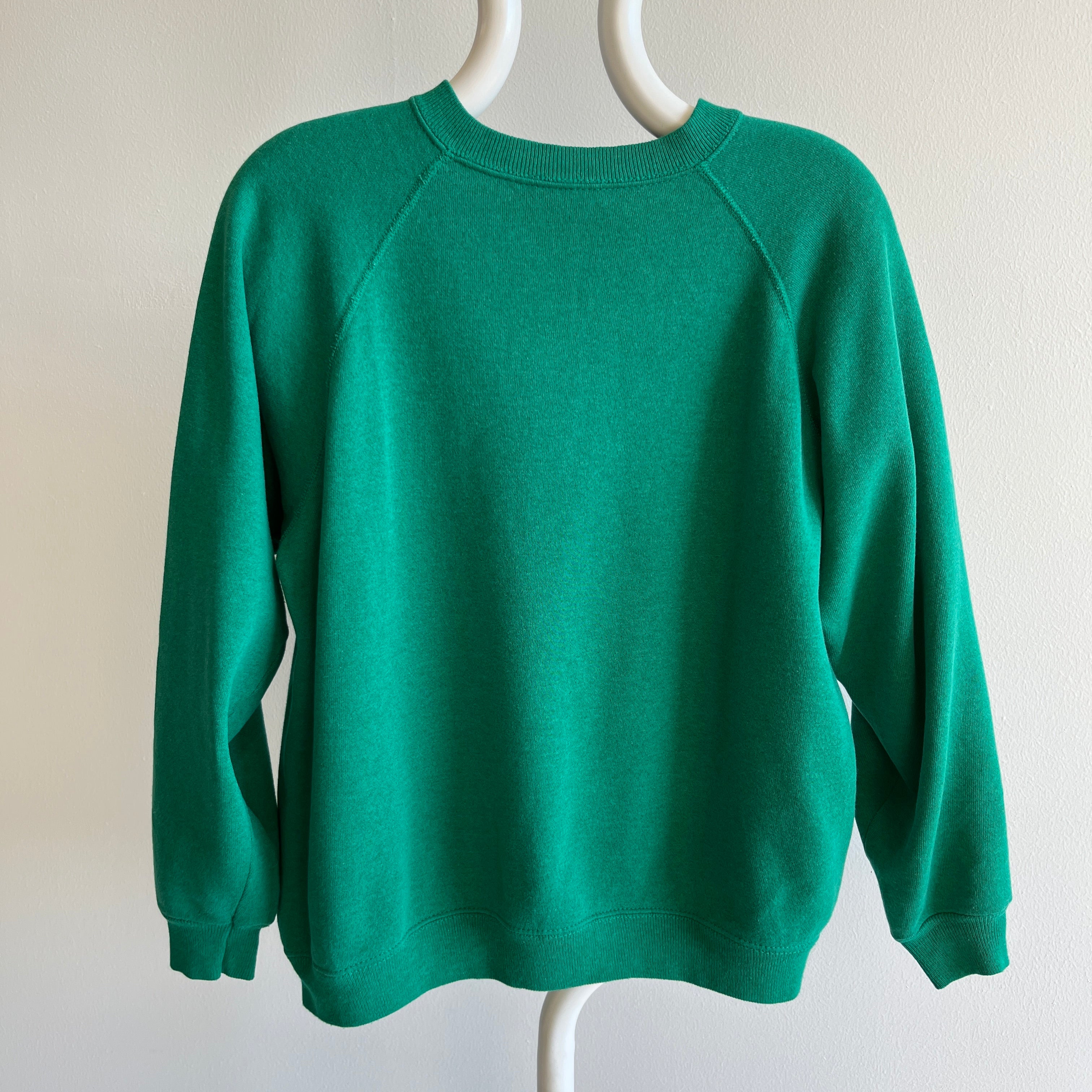 1980/90s HHW Faded Kelly Green Sweatshirt