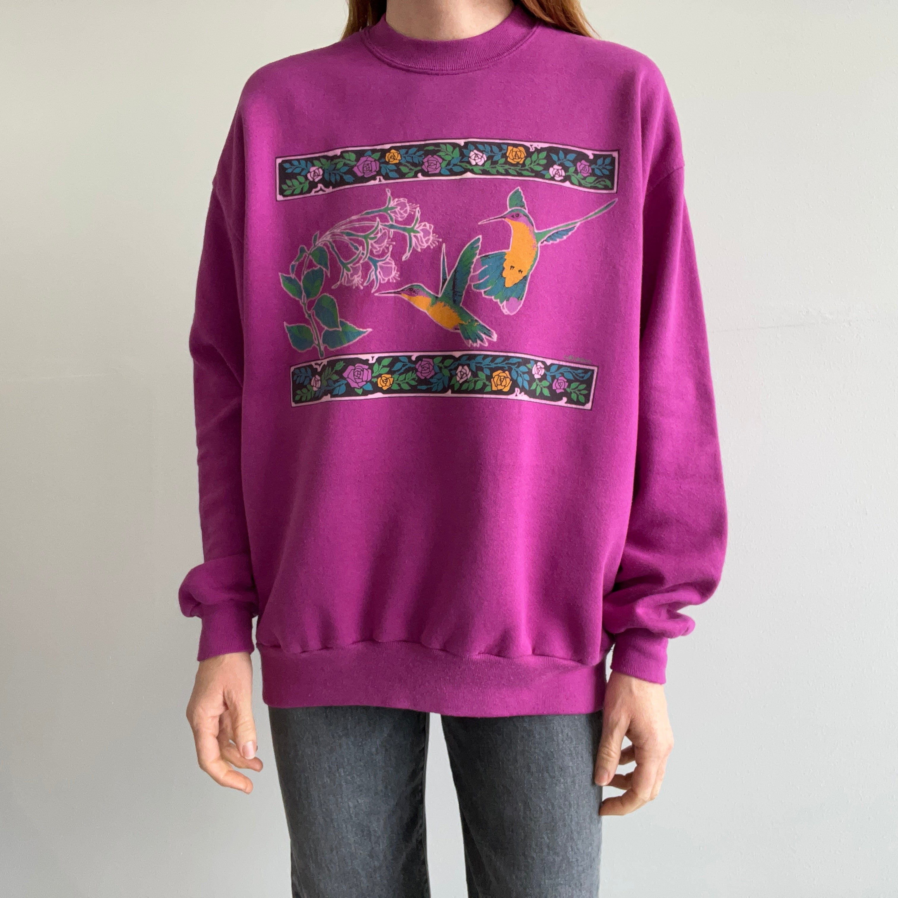 1980s Hummingbird Sweatshirt - Awwwww