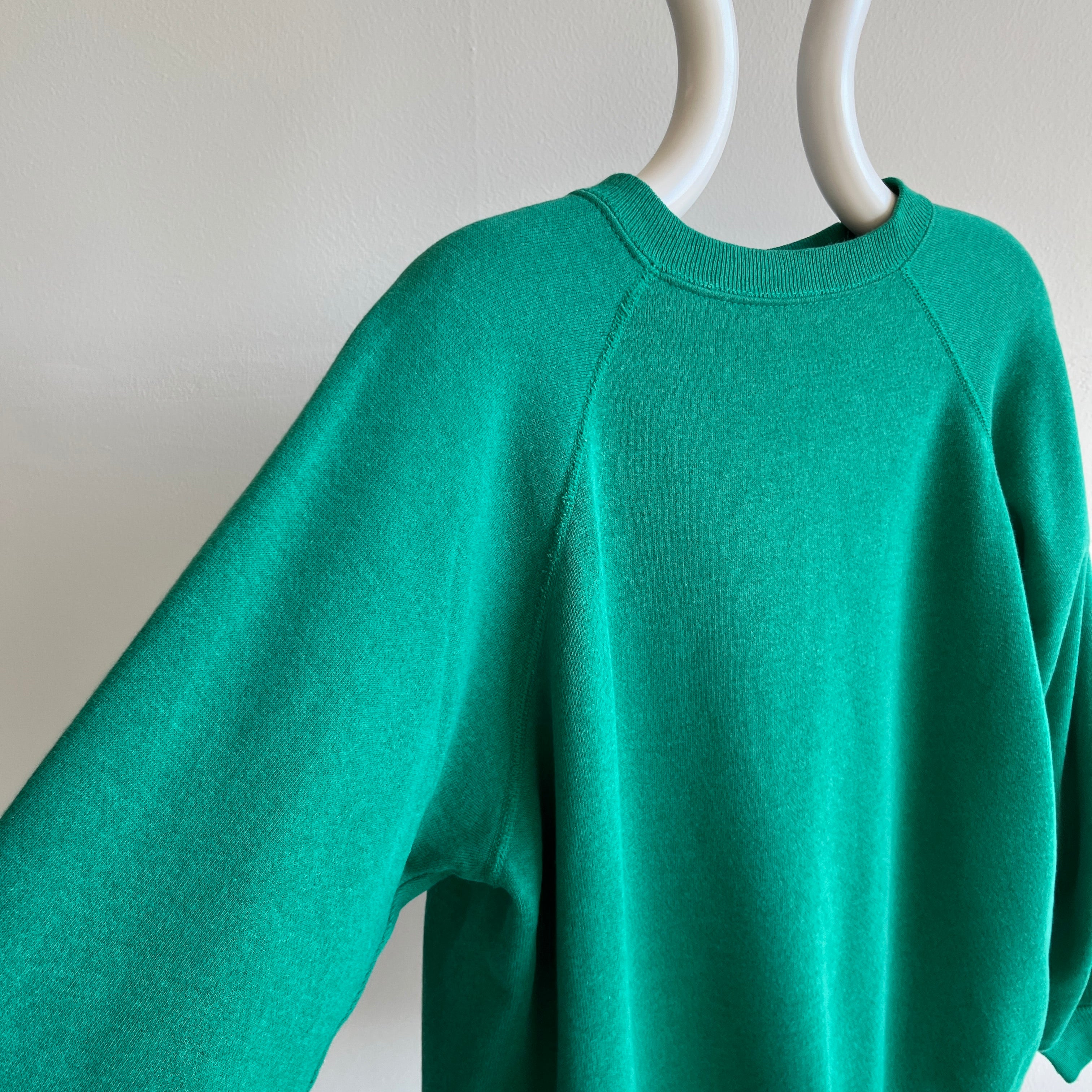 1980/90s HHW Faded Kelly Green Sweatshirt