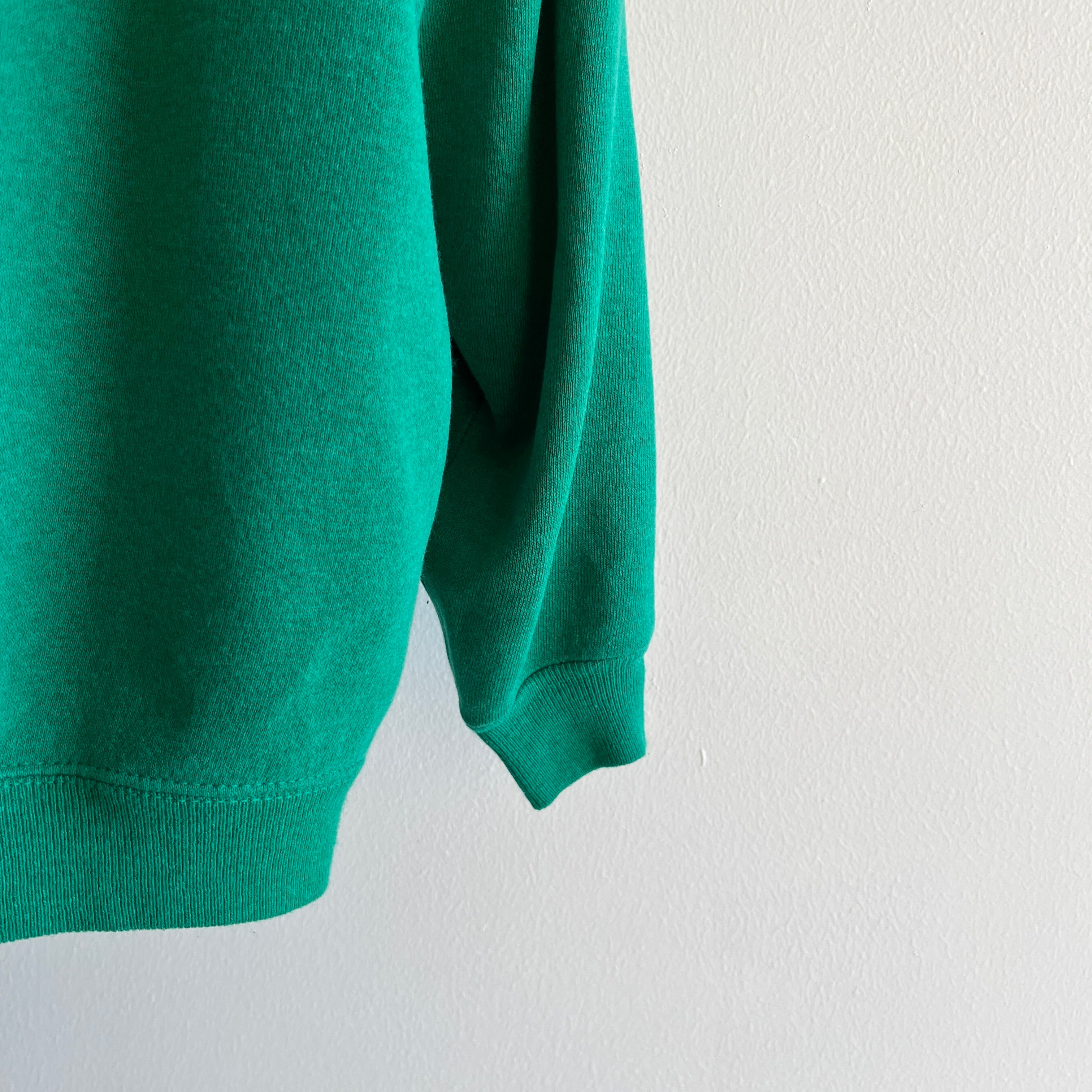 1980/90s HHW Faded Kelly Green Sweatshirt