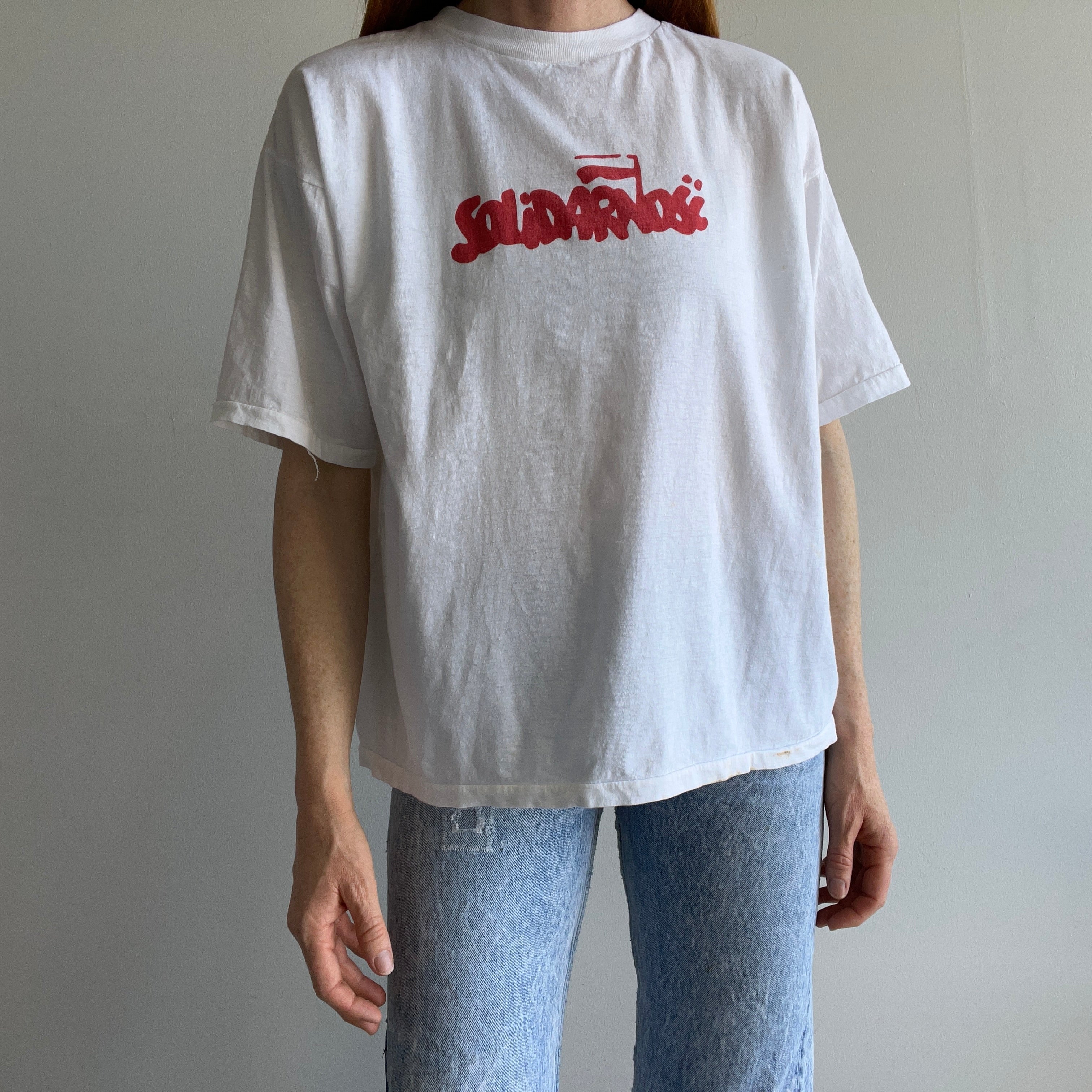 1980s Solidarnosci - A Self Governing Polish Trade Union - Cotton T-Shirt