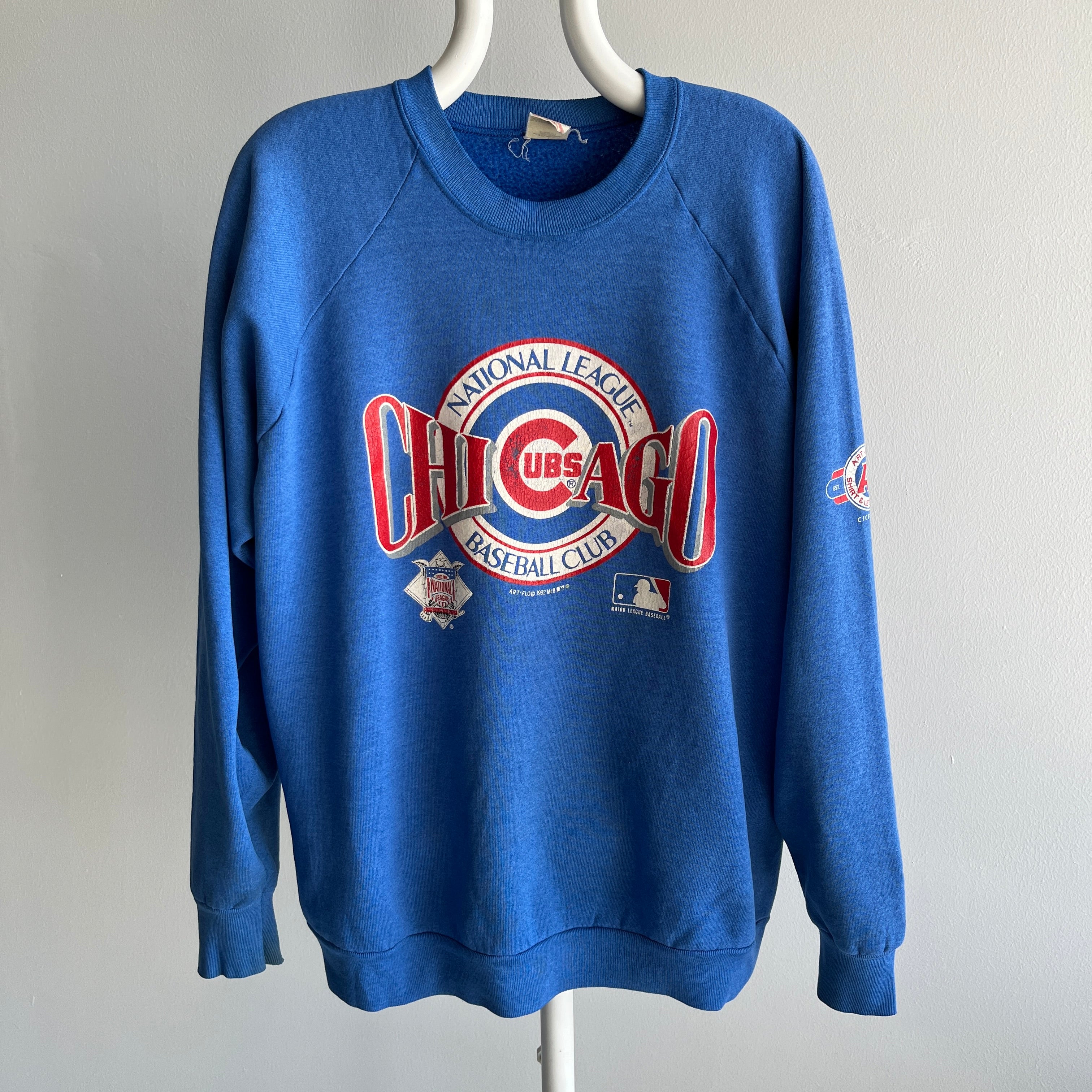 Chicago Crewneck Chicago Cubs Sweatshirt Baseball Sweatshirt 