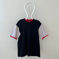 T-shirt teinté de peinture noire vierge des années 00