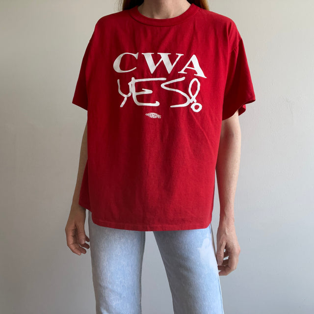 1970s Communications Workers of America Union CWA Yes! T-Shirt