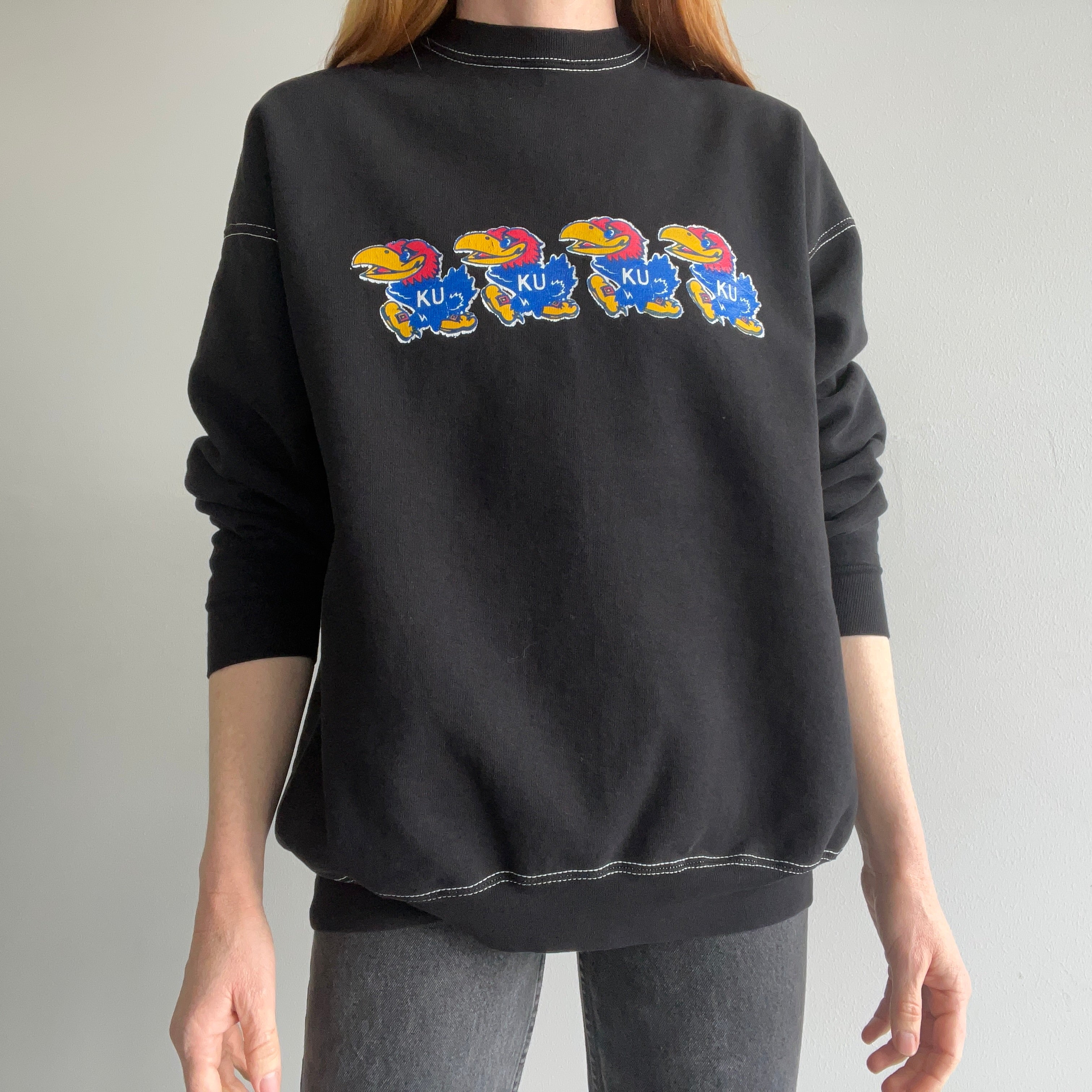 1980s Re-Dyed Kansas City Jayhawks FOTL Sweatshirt