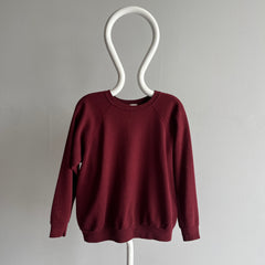 1980s Burgundy/Wine Raglan Sweatshirt