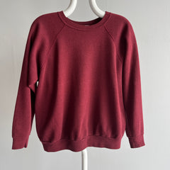 1980s Burgundy/Wine Raglan Sweatshirt