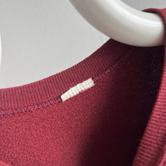 1980s Burgundy/Wine Raglan Sweatshirt