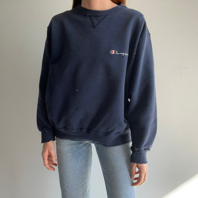 1980/90s Dumpster Chic USA Made Champion Brand Destroyed Sweatshirt