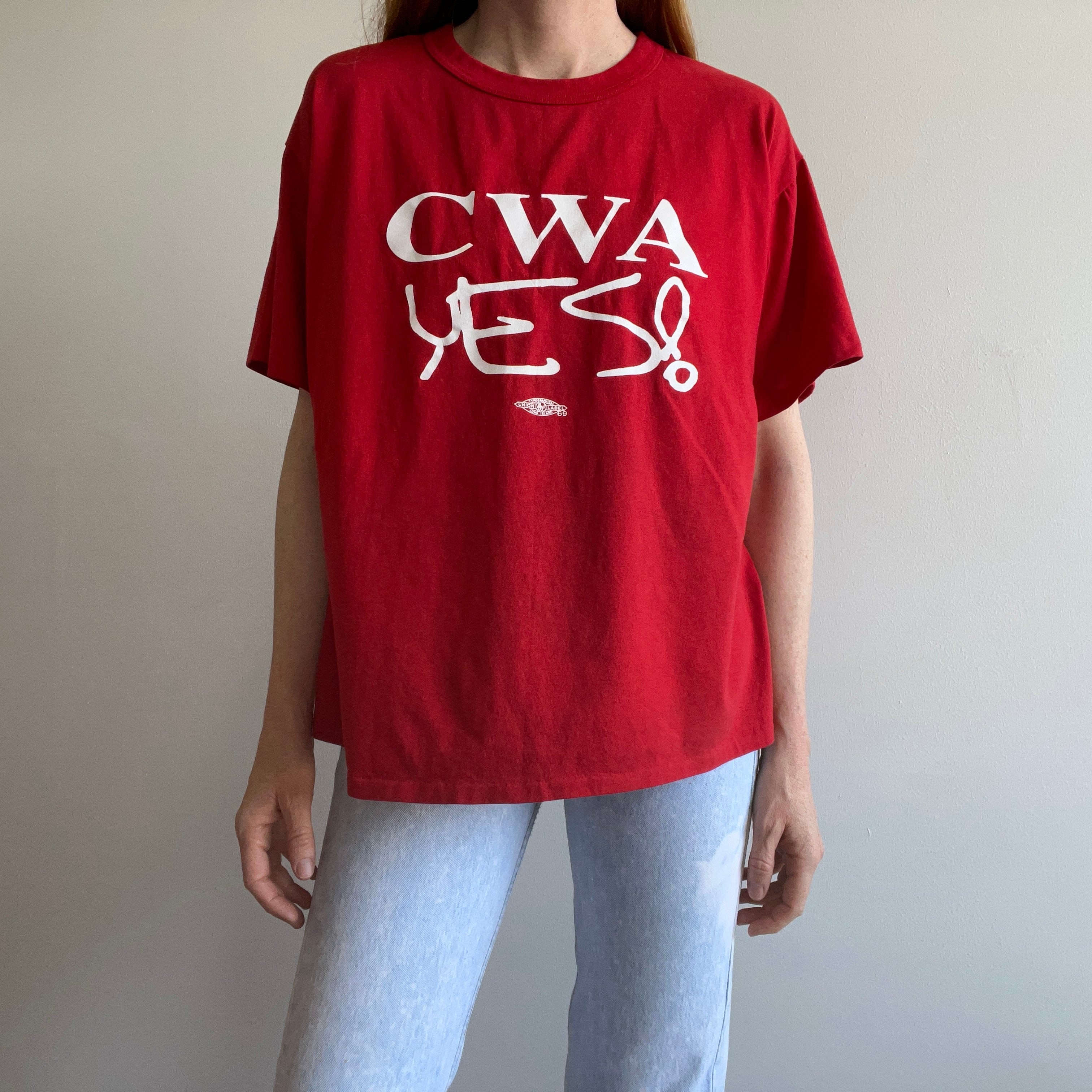 1970s Communications Workers of America Union CWA Yes! T-Shirt