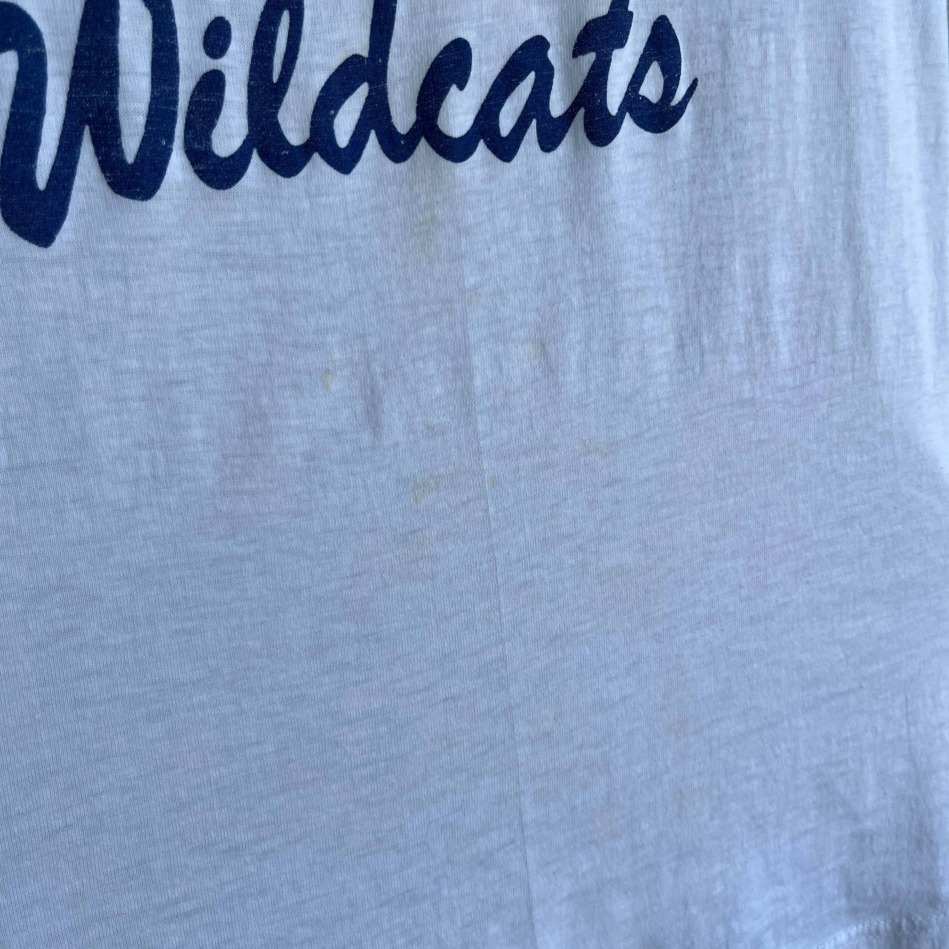 1970/80s Super Thinned Out Villanova College T-Shirt