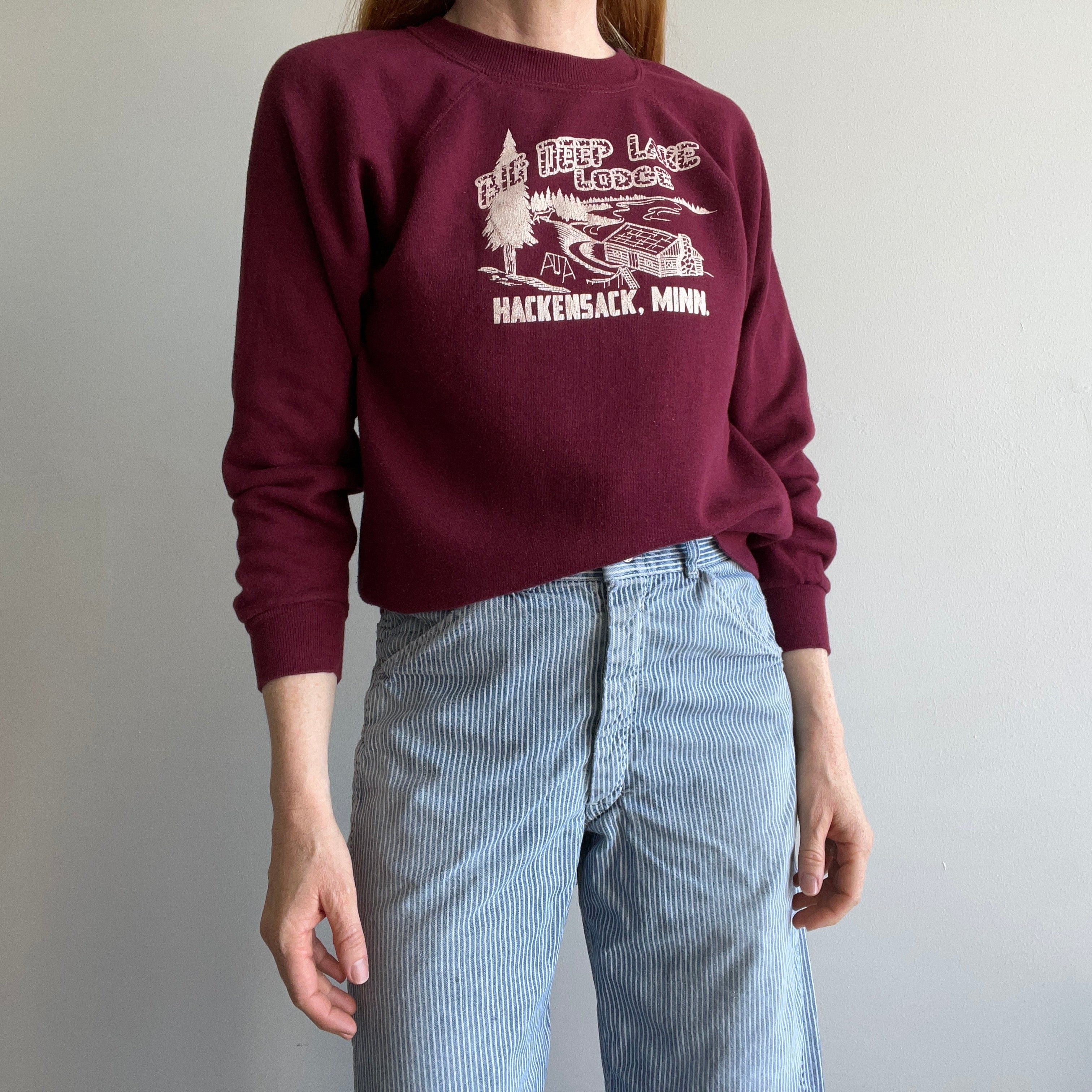 1970s Deep Lake Lodge Hackensack, Minnesota Sweatshirt