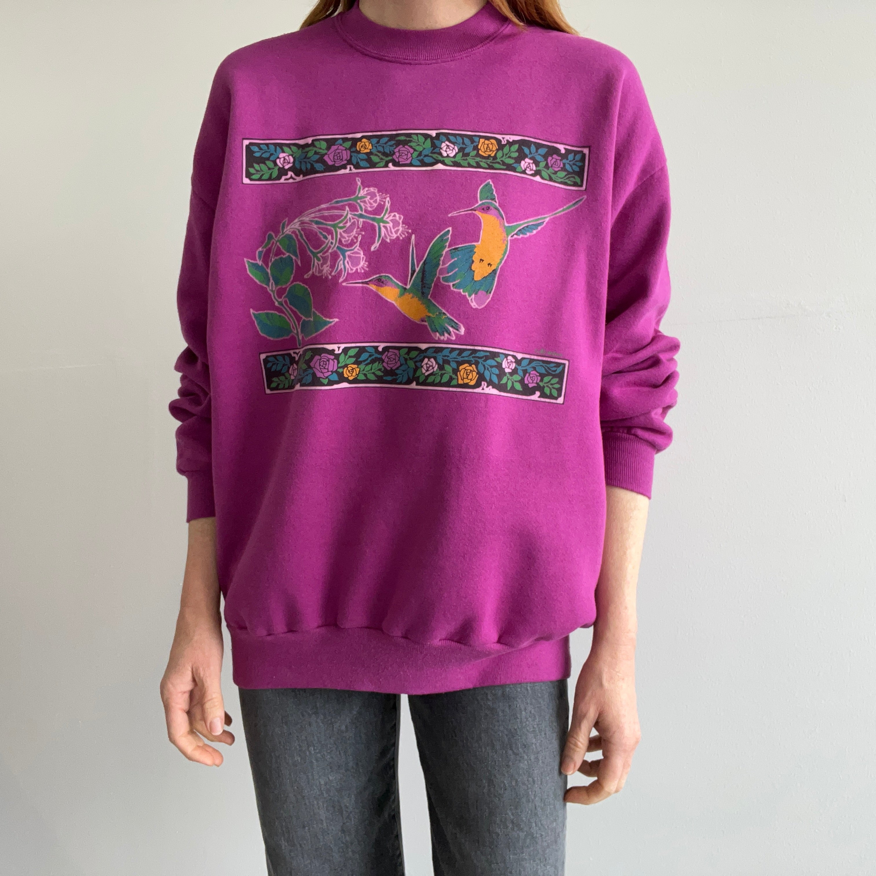 1980s Hummingbird Sweatshirt - Awwwww