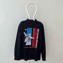 1980s U.S. Space and Rocket Center Mock Neck Long Sleeve Shirt