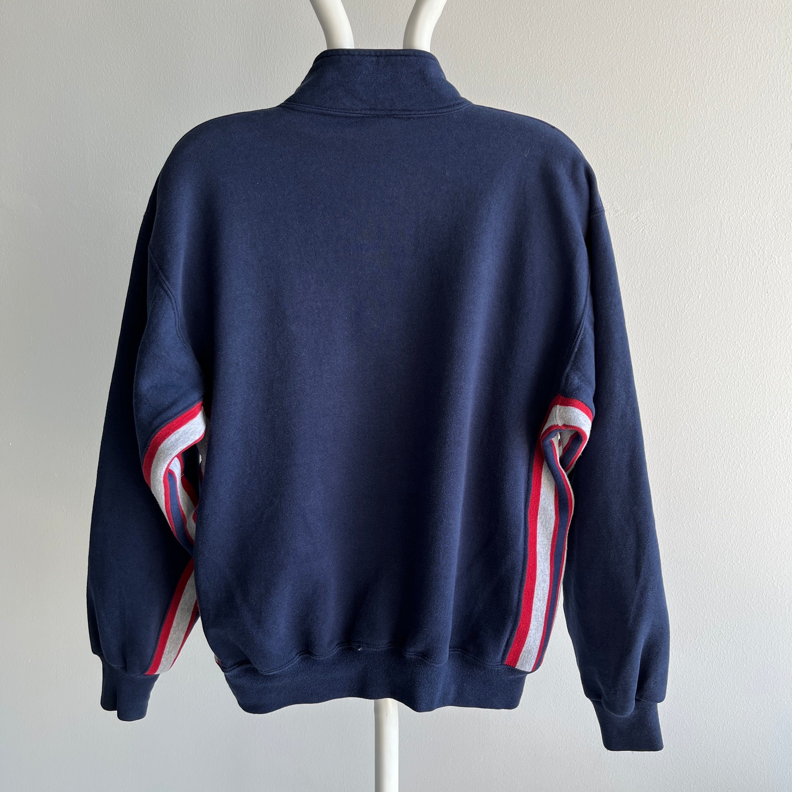 1990s Russell Brand 1/4 Zip with Striping
