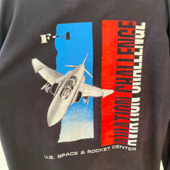 1980s U.S. Space and Rocket Center Mock Neck Long Sleeve Shirt