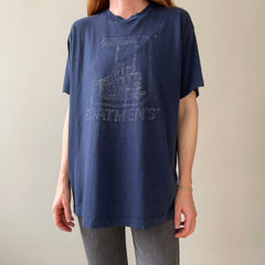 1980s Thrashed Navy Boatmen's T Shirt