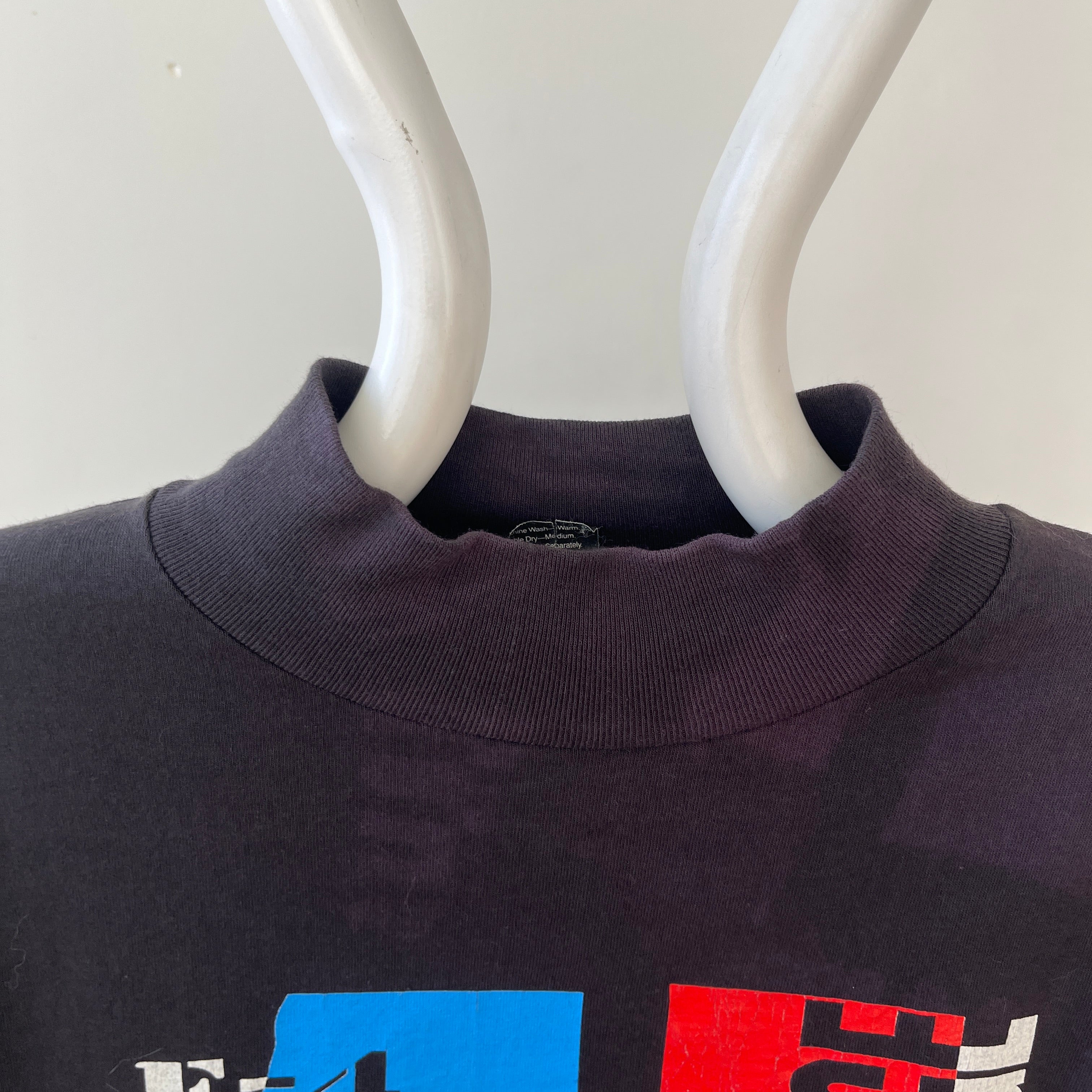 1980s U.S. Space and Rocket Center Mock Neck Long Sleeve Shirt