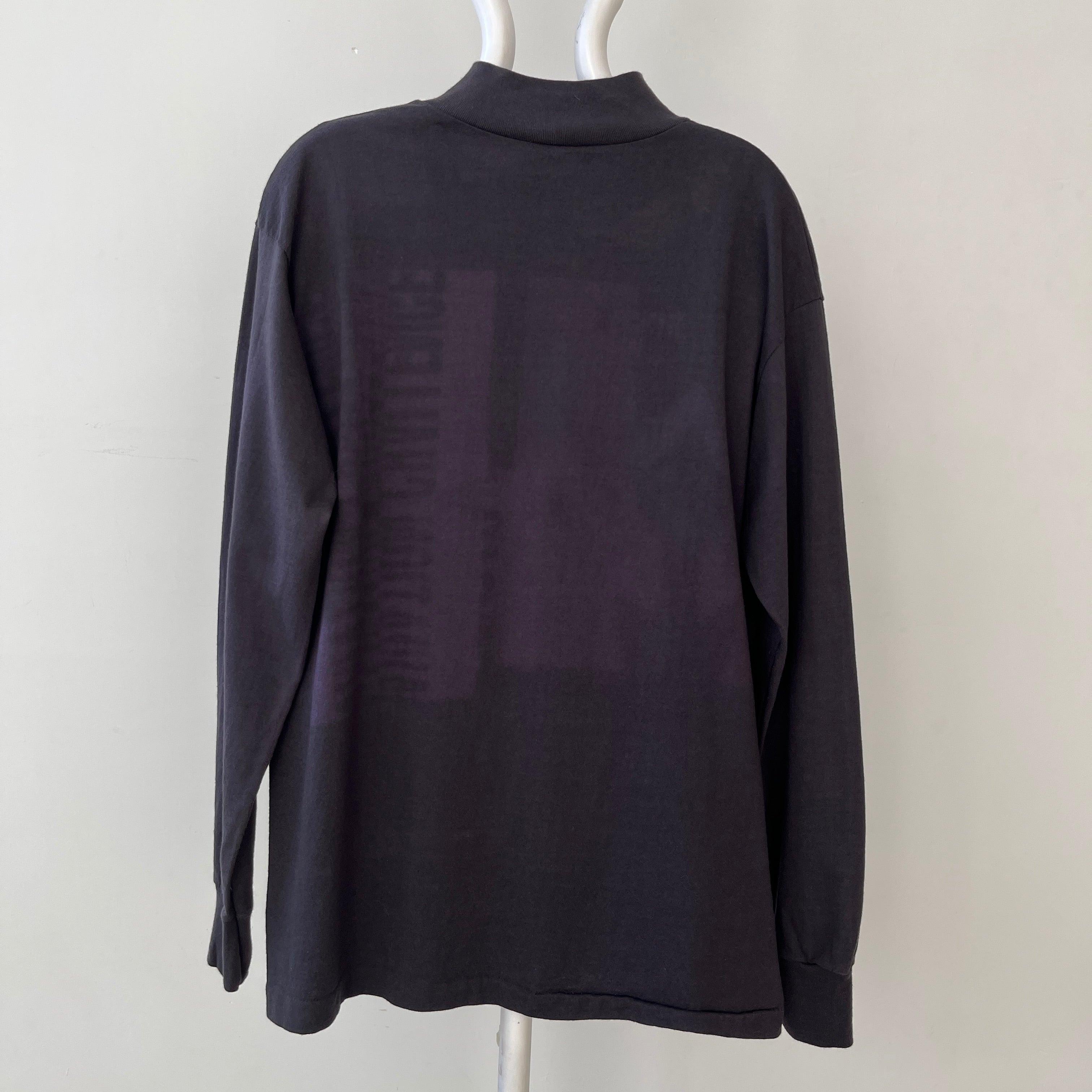 1980s U.S. Space and Rocket Center Mock Neck Long Sleeve Shirt