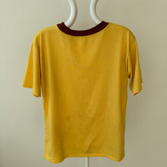 1970s Two Tone Super Stained Dumpster Chic Quiet Luxury Thinned Out T-Shirt