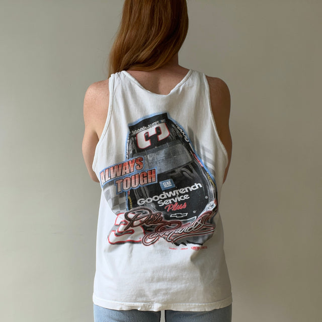 1998ish Dale Earnhardt front and back Trashed and Mended Tank Top