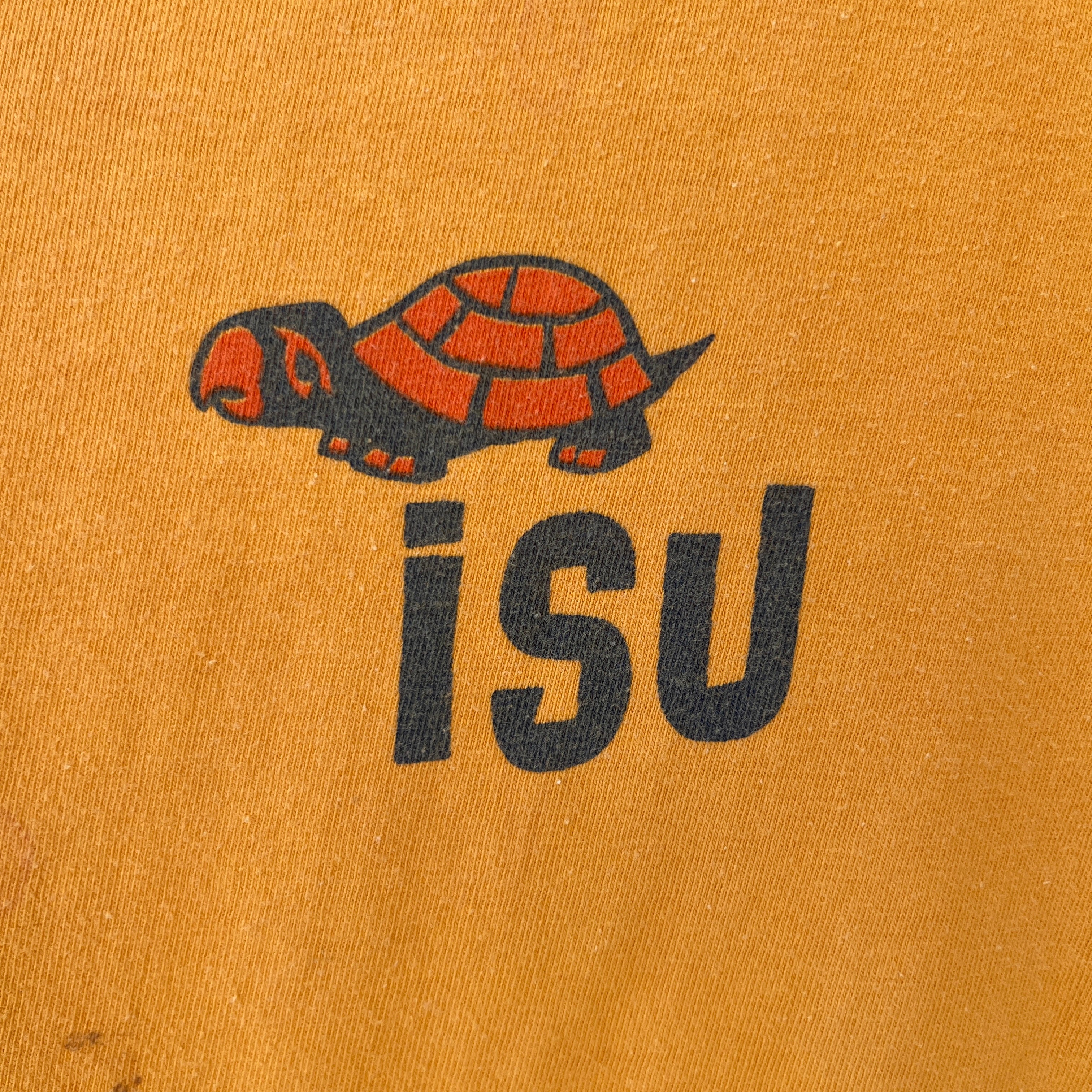 1970s Yellow Turtle Iowa State University T Shirt