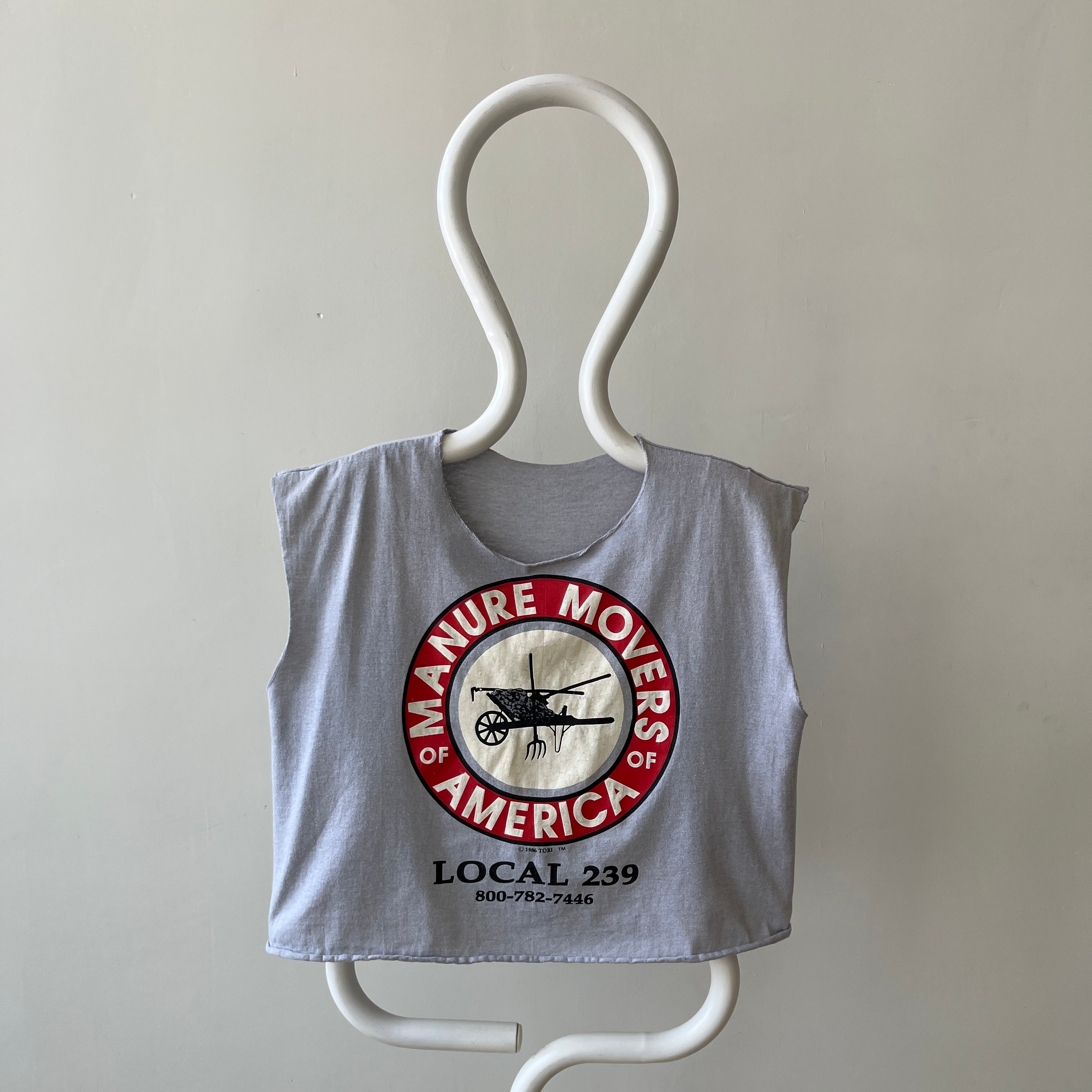 1986 Manure Movers of America T-Shirt - Local 239 Union