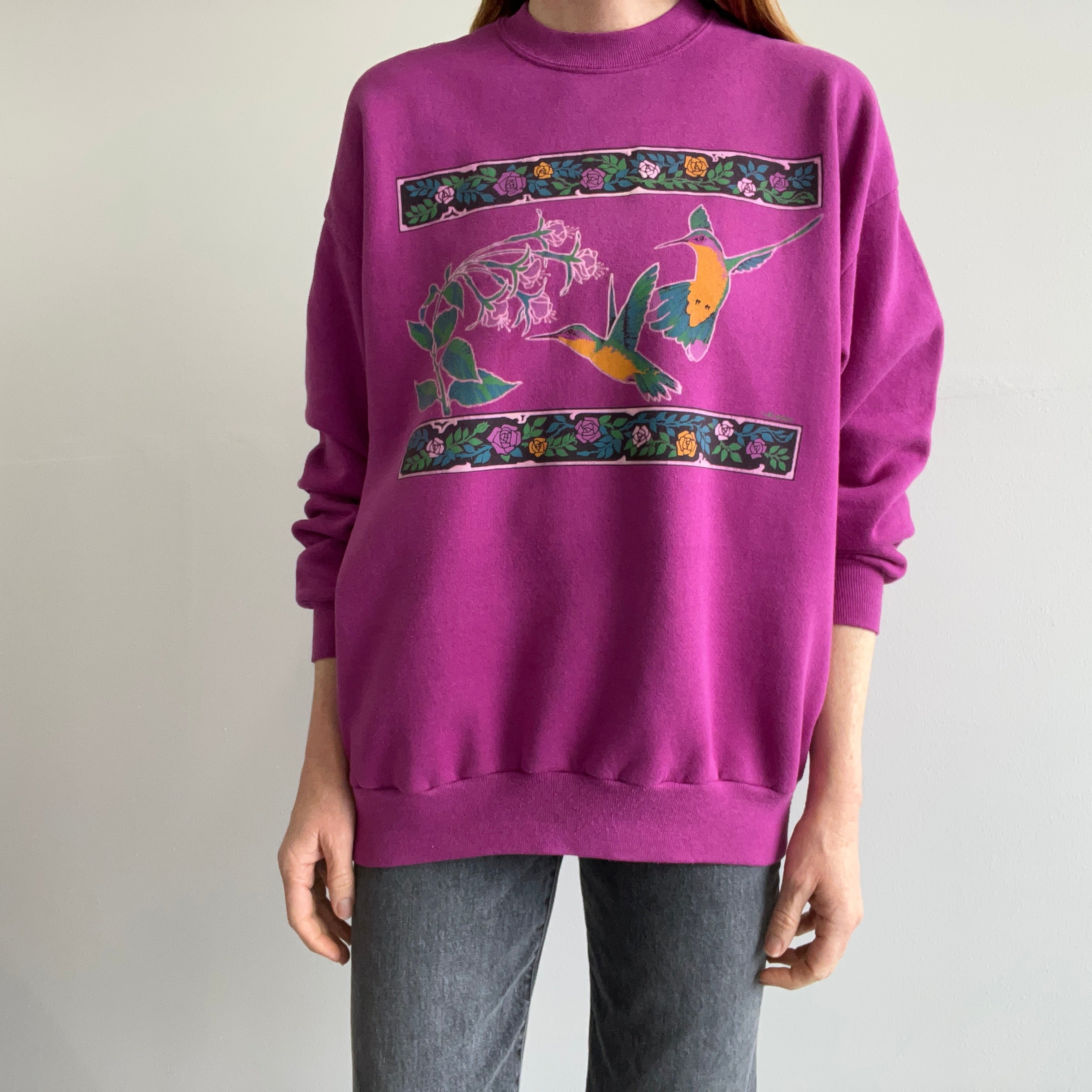 1980s Hummingbird Sweatshirt - Awwwww